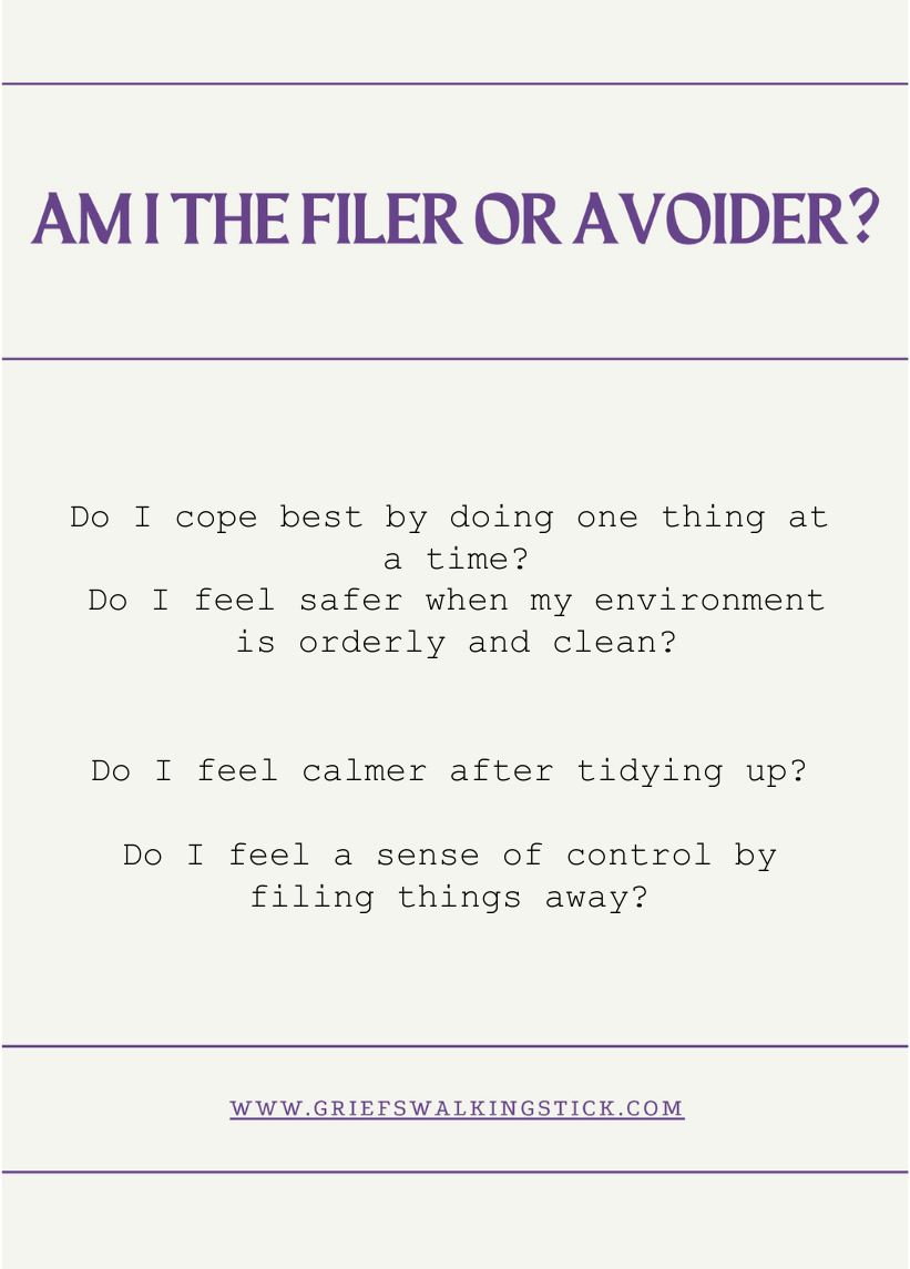 The Avoider card – back