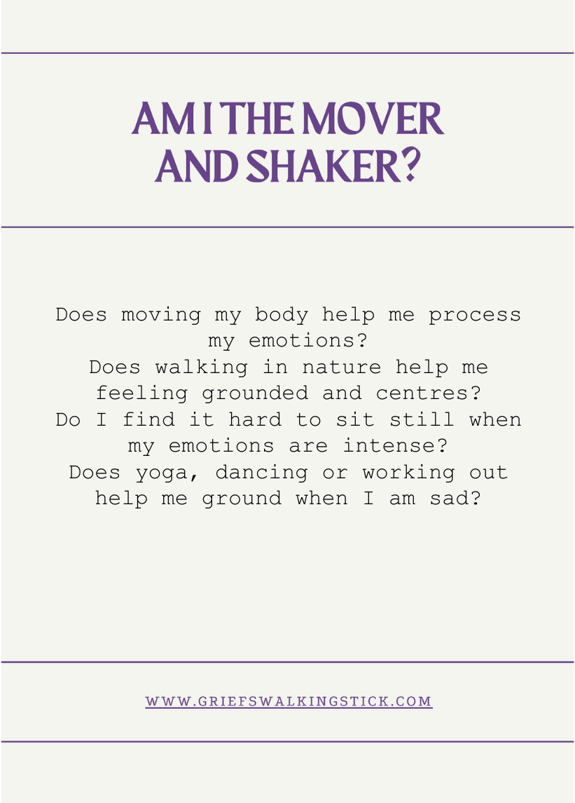 The Mover and Shaker card - Back